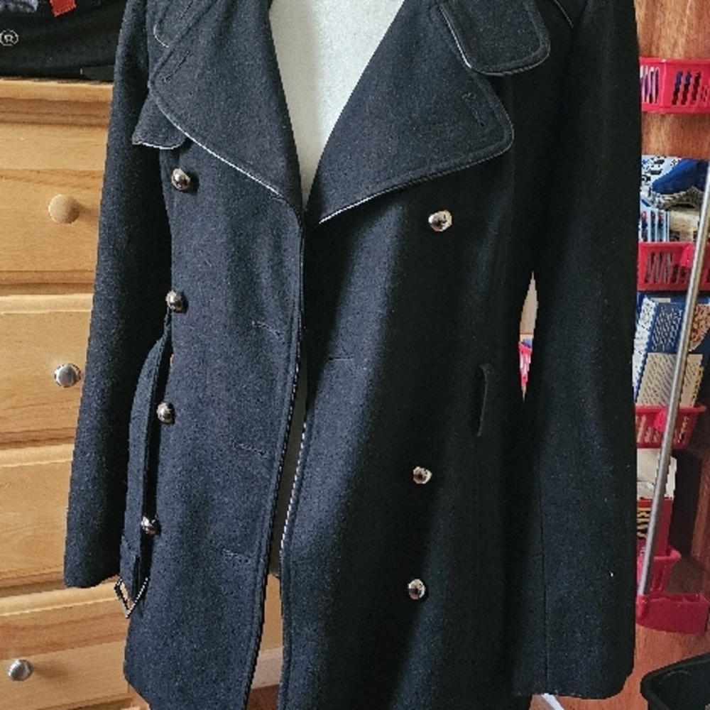Black Double-Breasted Coat